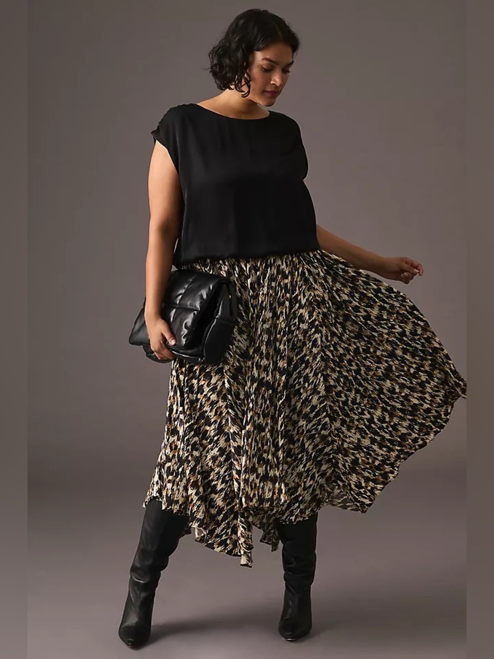 Anthropologie Asymmetrical Midi Skirt